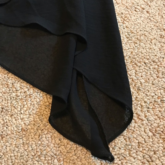 Soft Surroundings Black Asymmetrical Tank Top, EUC, M - Picture 6 of 12